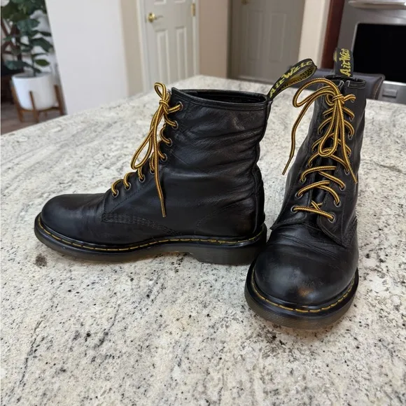 Dr. Martens Black Leather Boots Original Smooth or Scuffed Leather