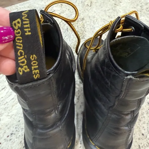 Dr. Martens Black Leather Boots Original Smooth or Scuffed Leather
