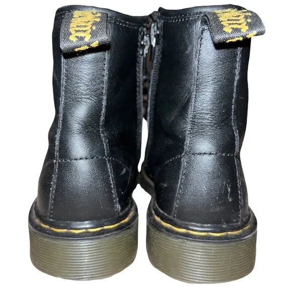 DR. MARTENS Black Leather Boots Style 1460J Youth Size 3