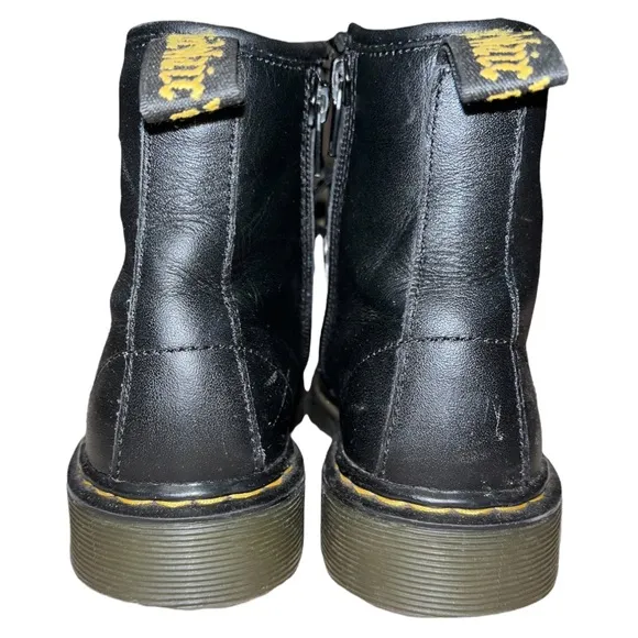 DR. MARTENS Black Leather Boots Style 1460J Youth Size 3