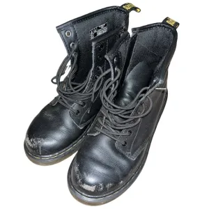 DR. MARTENS Black Leather Boots Style 1460J Youth Size 3