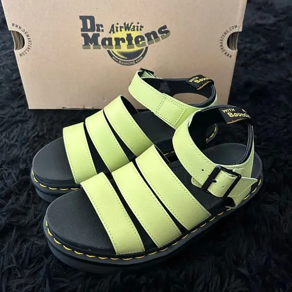 DR MARTENS Blaire green gladiator sandals shoes women’s 8 new