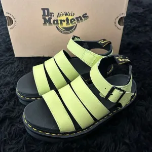 DR MARTENS Blaire green gladiator sandals shoes women’s 8 new