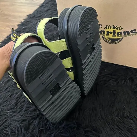 DR MARTENS Blaire green gladiator sandals shoes women’s 8 new