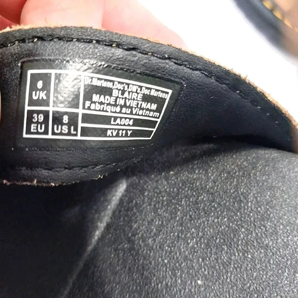 Dr. Martens Blaire Tumbled Nubuck Sandals, NEW, Size 8|EUR 39