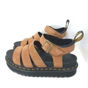 Dr. Martens Blaire Tumbled Nubuck Sandals, NEW, Size 8|EUR 39