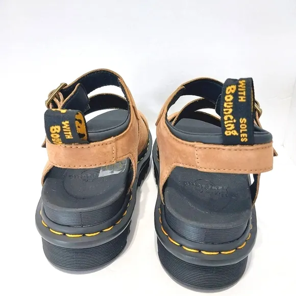 Dr. Martens Blaire Tumbled Nubuck Sandals, NEW, Size 8|EUR 39