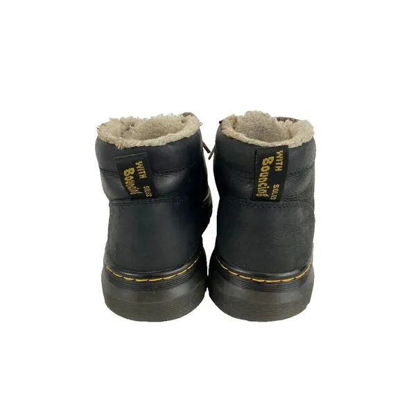 Dr Martens Bonny Boots Womens Size 10 Faux Shearling Lined Casual Black Grunge