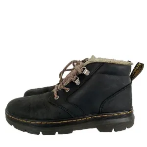 Dr Martens Bonny Boots Womens Size 10 Faux Shearling Lined Casual Black Grunge