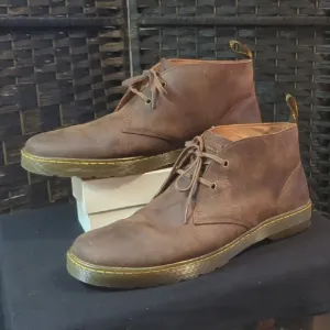 DR MARTENS Camrillo Brown Leather Men's Boots Excellent To New Condition Sz 14
