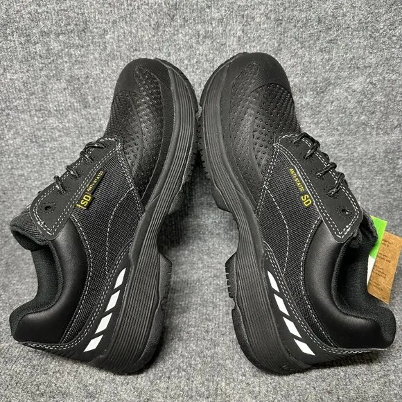 Dr Martens Composite Toe Safety Shoes Mens 7 / Womens 8 Black Lace Up Sneakers