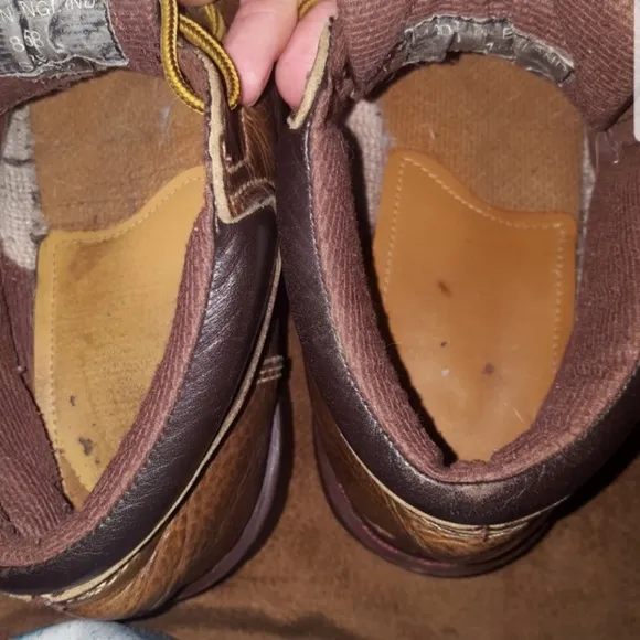DR. MARTENS DOC MOC TOE ANKLE BOOTS 8458 BROWN LEATHER