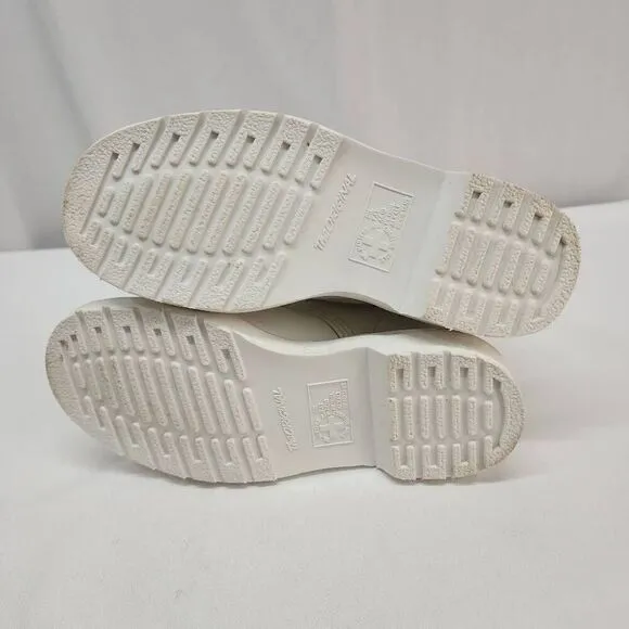 Dr. Martens Doc's Size 5 1460 Mono Smooth Leather Lace Up Boots White B