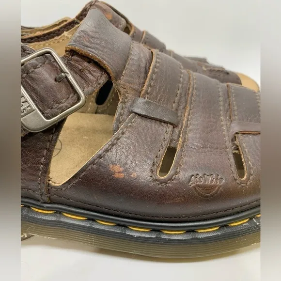 Dr. Martens Fisherman’s Y2K 90’s Leather Sandals Size 11