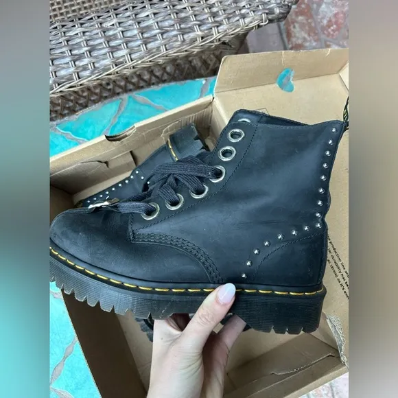 Dr. Martens Gomez Studded Combat Boots *RARE*