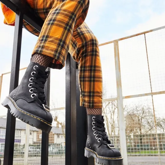 Dr. Martens Gomez Studded Combat Boots *RARE*
