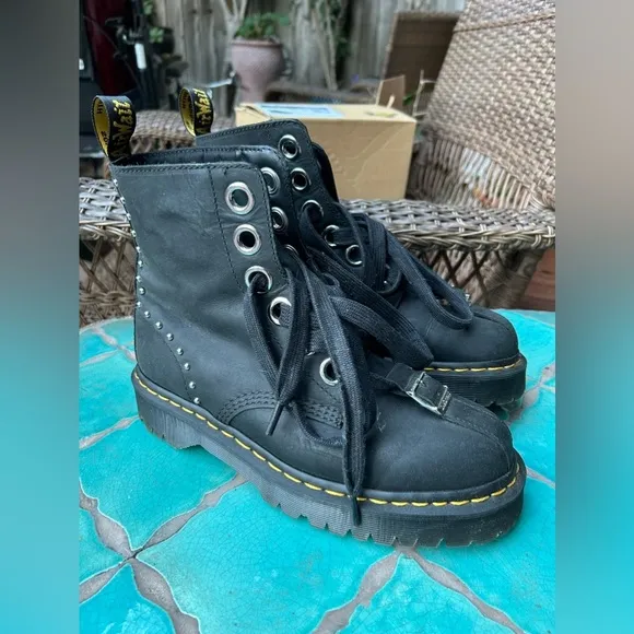 Dr. Martens Gomez Studded Combat Boots *RARE*