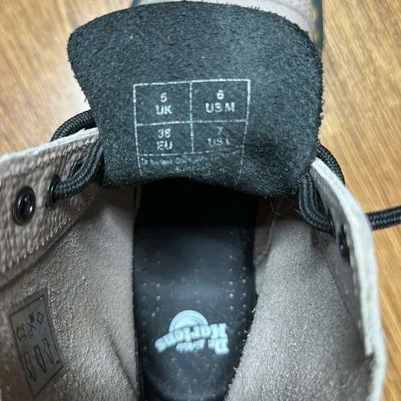 Dr. Martens Gray Lace Up BootsSize-7Perfect condition only worn a few times