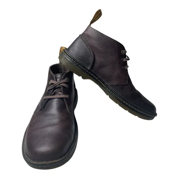 Dr. Martens Industrial Men’s Sussex Bear Track Brown Leather Chukka Boots