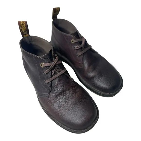 Dr. Martens Industrial Men’s Sussex Bear Track Brown Leather Chukka Boots