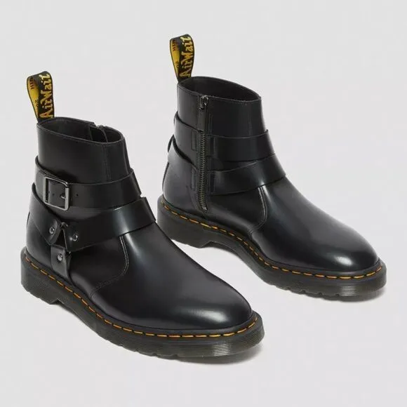 Dr. Martens JAIMES LEATHER HARNESS CHELSEA BOOTS NEW