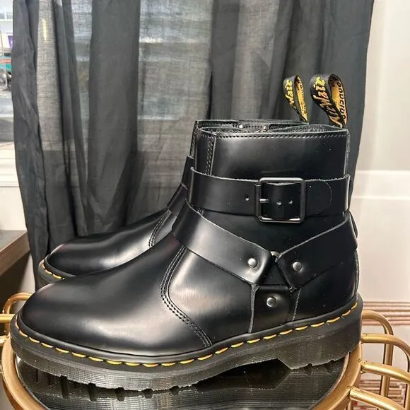 Dr. Martens JAIMES LEATHER HARNESS CHELSEA BOOTS NEW