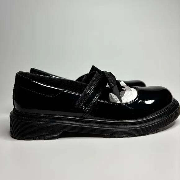 Dr. Martens Junior Maccy II Patent Leather Mary Jane Shoes in BlacK