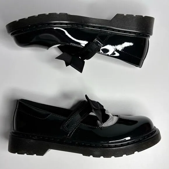 Dr. Martens Junior Maccy II Patent Leather Mary Jane Shoes in BlacK