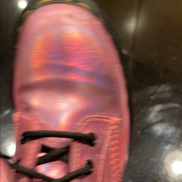 Dr. Martens Pink Iridescent Lace Up Boots
