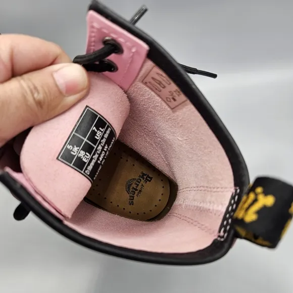 Dr. Martens Pink Lace Up Boots