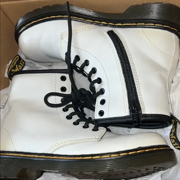 Dr. Martens Tan Leather Boots Durable Design