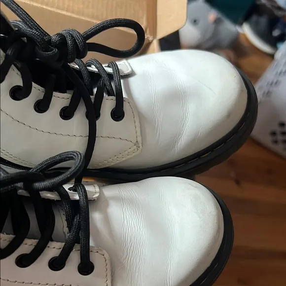 Dr. Martens Tan Leather Boots Durable Design
