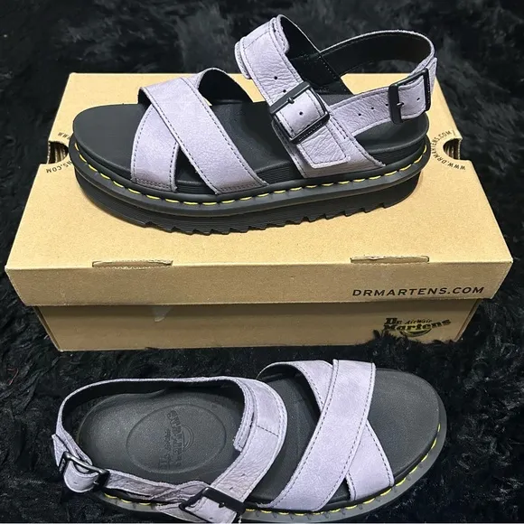 DR MARTENS Voss purple gladiator sandals shoes women’s 7 new