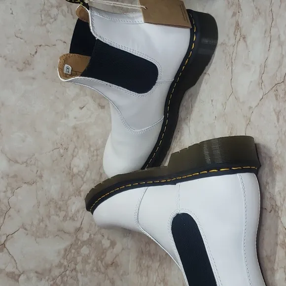Dr. Martens White Chelsea Boots Unisex Women's Size 11