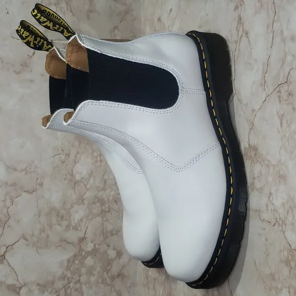 Dr. Martens White Chelsea Boots Unisex Women's Size 11