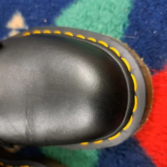 Dr. Martens Womens 8 Black Leather Safety Oxford Shoes 1461 SR ASTM2892-18 EH