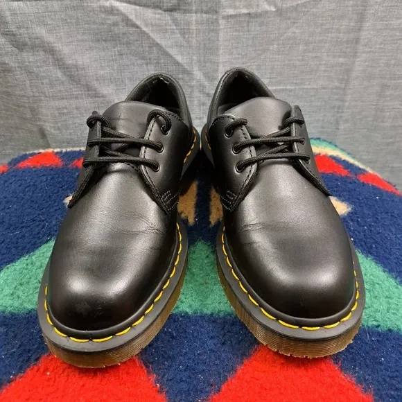 Dr. Martens Womens 8 Black Leather Safety Oxford Shoes 1461 SR ASTM2892-18 EH