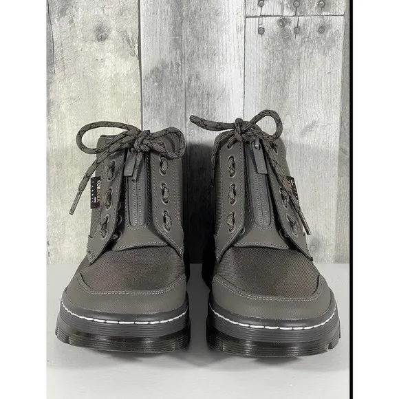 DR. MARTENS WOMEN’S BONNY TECH CASUAL JUNGLE BOOTS GUNMETAL SZ-38 .EU/7 .US