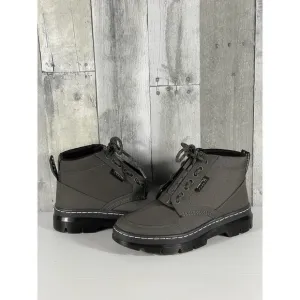 DR. MARTENS WOMEN’S BONNY TECH CASUAL JUNGLE BOOTS GUNMETAL SZ-38 .EU/7 .US
