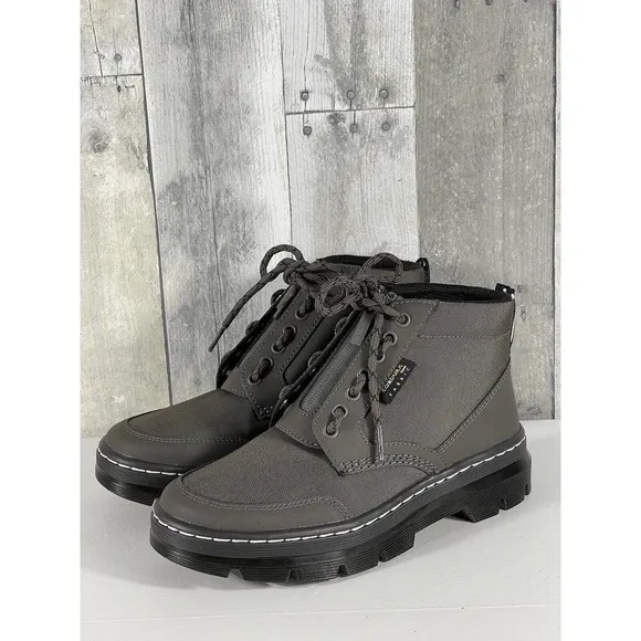 DR. MARTENS WOMEN’S BONNY TECH CASUAL JUNGLE BOOTS GUNMETAL SZ-38 .EU/7 .US