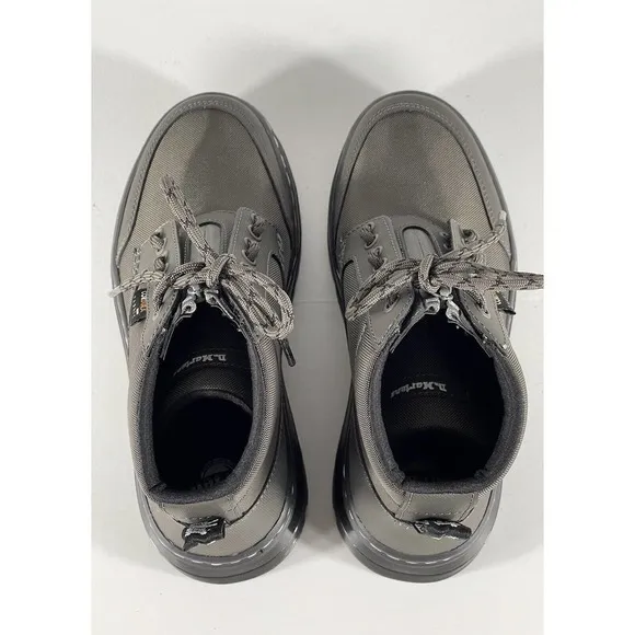 DR. MARTENS WOMEN’S BONNY TECH CASUAL JUNGLE BOOTS GUNMETAL SZ-38 .EU/7 .US