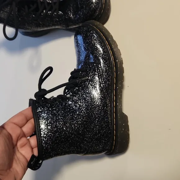 Dr. MARTENS Youth 1460 Glitter Lace Up Boots, Glitter, 2