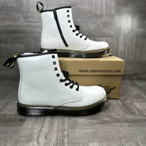 Dr Martens Zavala Youth size 5 White Combat Boots 27197100