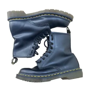 Dr. Martens|11821/1460‎ Airware Smooth Leather Lace Up Boots|Matte Black|SZ 7