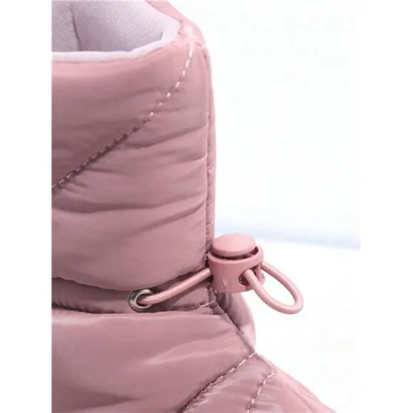Drawstring Detail Padded Ankle Boots
