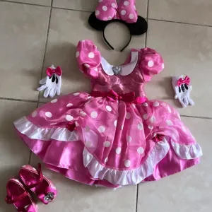 Dress, shoes and accessories Minnie Mouse.