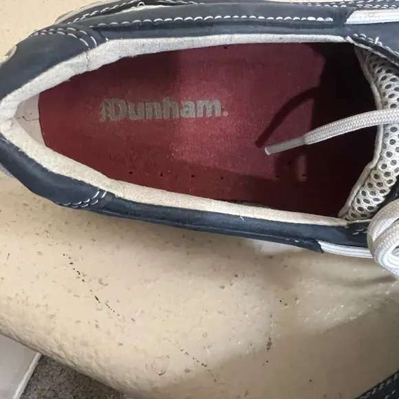 Dunham Captain CI0145 Casual Boat Shoe Lace Up Loafer Navy Leather Mens US11‎
