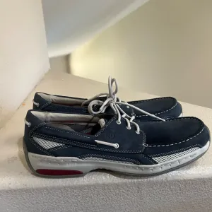 Dunham Captain CI0145 Casual Boat Shoe Lace Up Loafer Navy Leather Mens US11‎