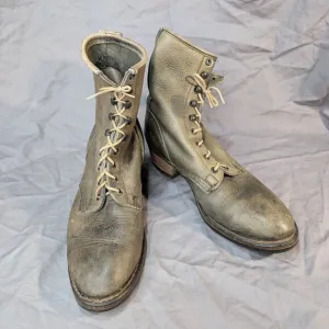 Durango Boots Lace Up Grey Green Leather Men Size 9