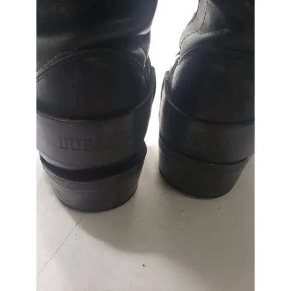 Durango DB510 Men’s 11” Black Slip Leather Harness Square Toe Boots Size 9 1/2D